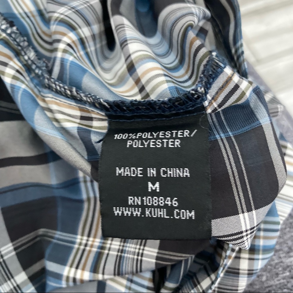 Kuhl Polyester Button Down Shirt. Euc Like New - image 6